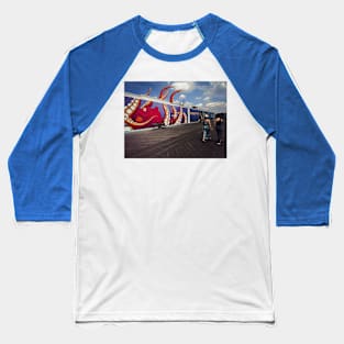 Coney Island Boardwalk Brooklyn NYC Baseball T-Shirt